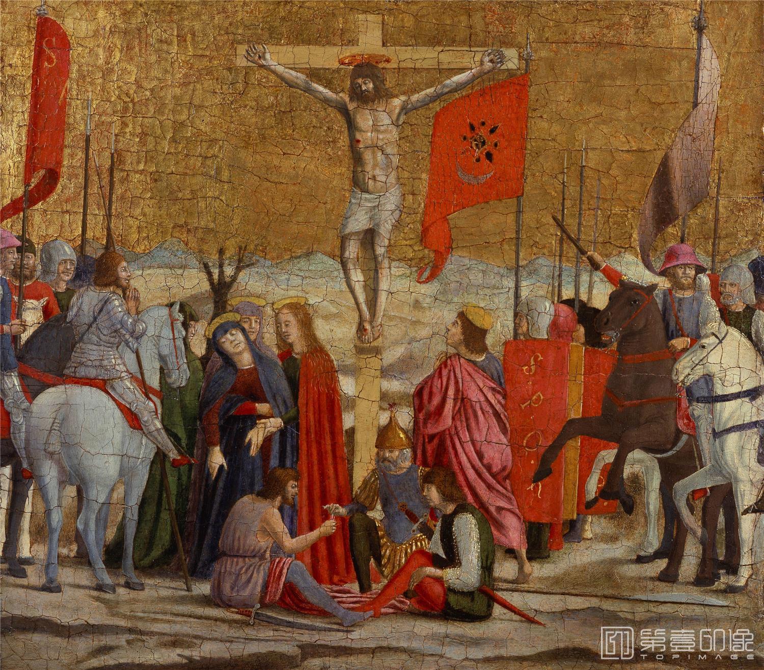 油画-美国弗里克美术馆藏画-Piero della Francesca - The Crucifixion, 15th century-168